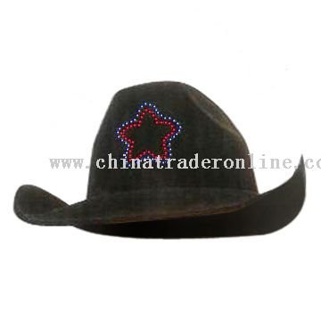 Flashing Fiber Optic Carnival Hat  from China